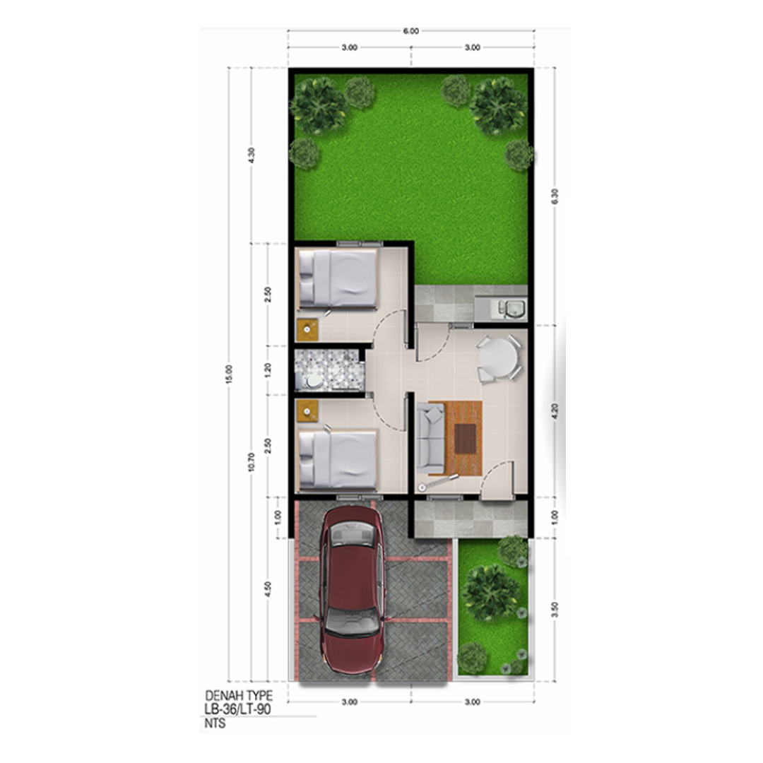 Layout Tipe 36/90